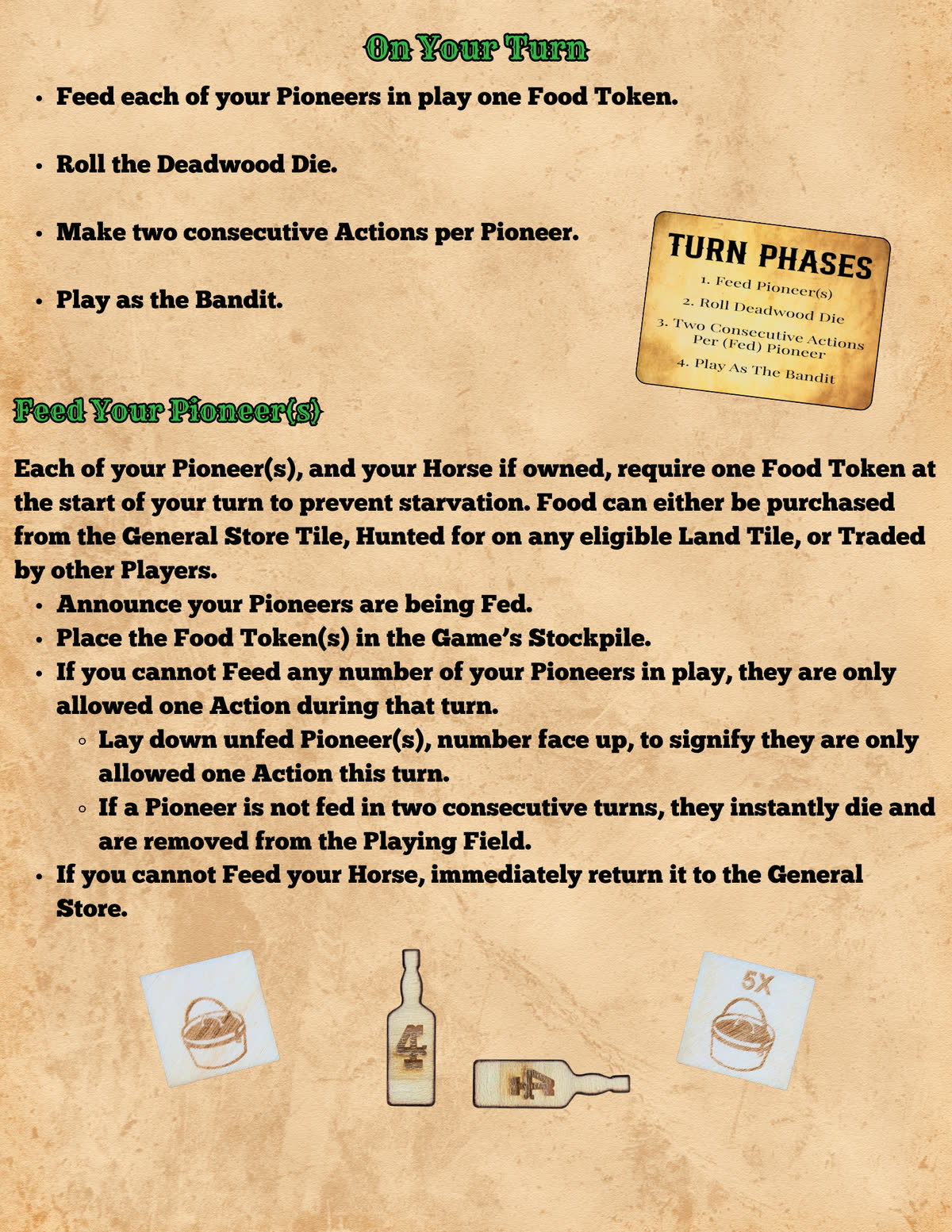 Pioneers in Peril rulebook, page 6