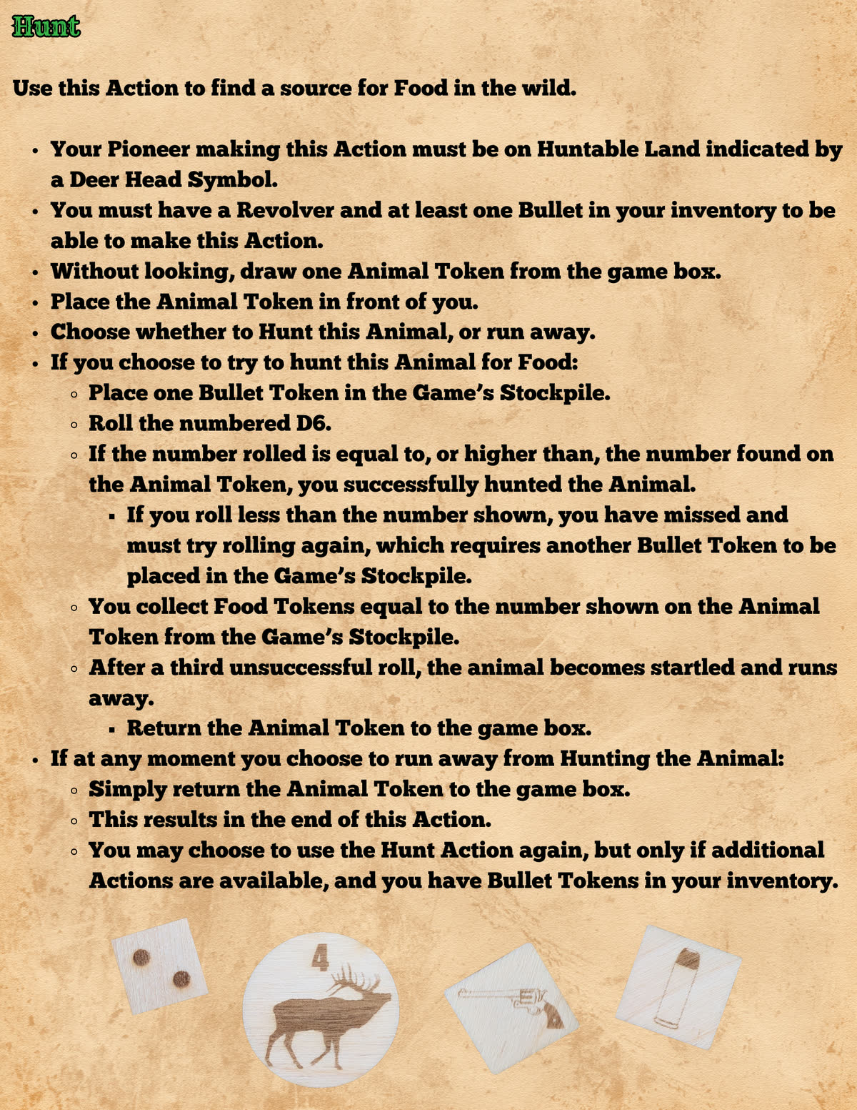 Pioneers in Peril rulebook, page 13