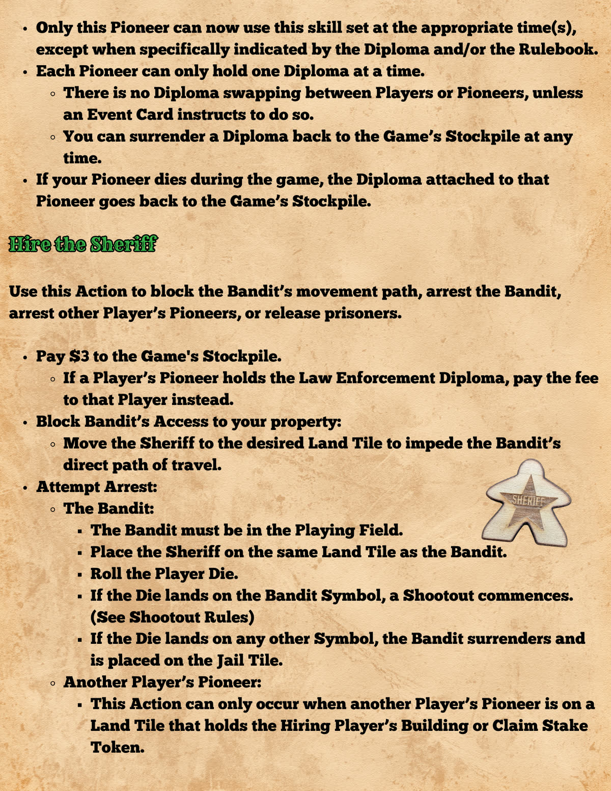 Pioneers in Peril rulebook, page 18