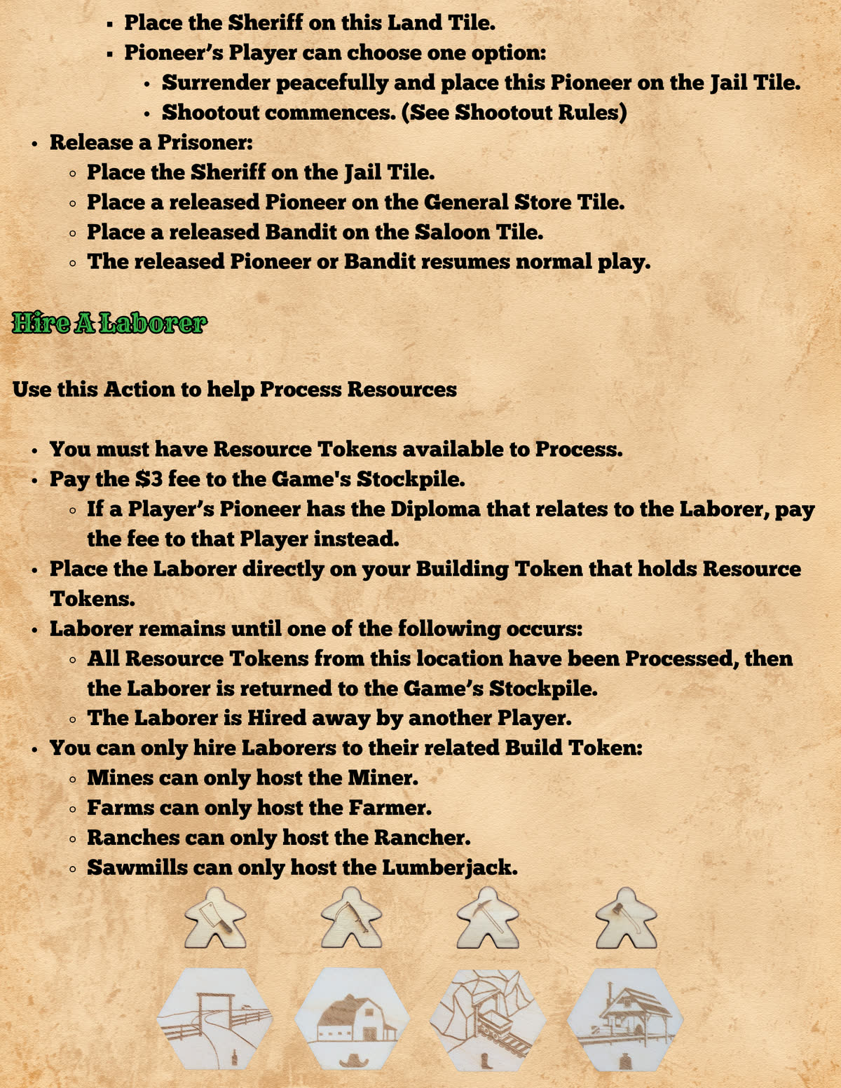 Pioneers in Peril rulebook, page 19