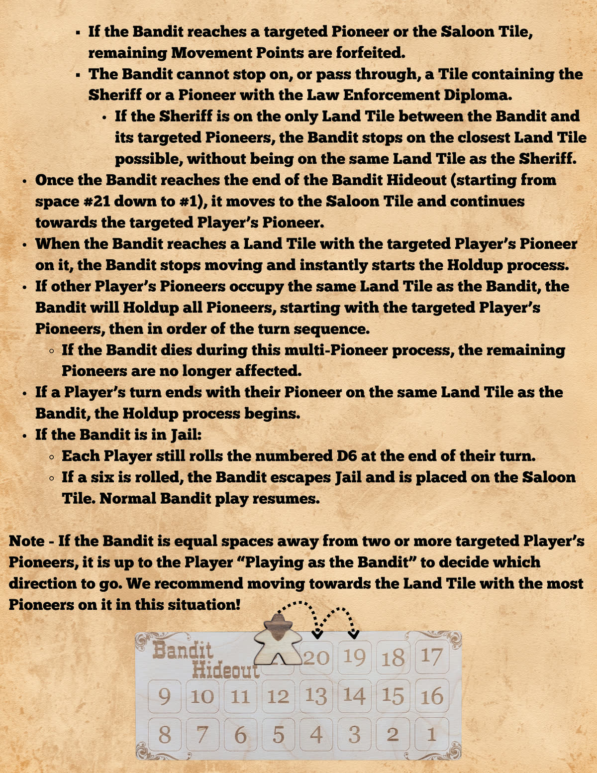 Pioneers in Peril rulebook, page 21