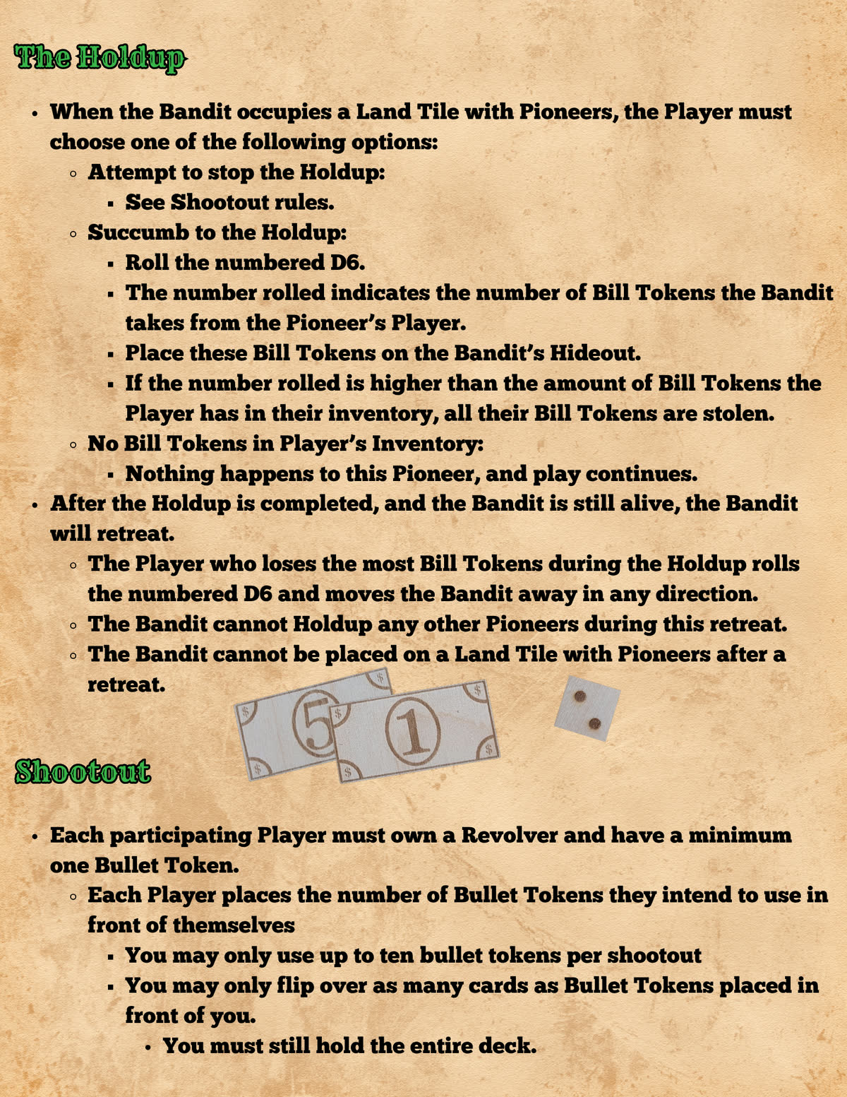 Pioneers in Peril rulebook, page 22