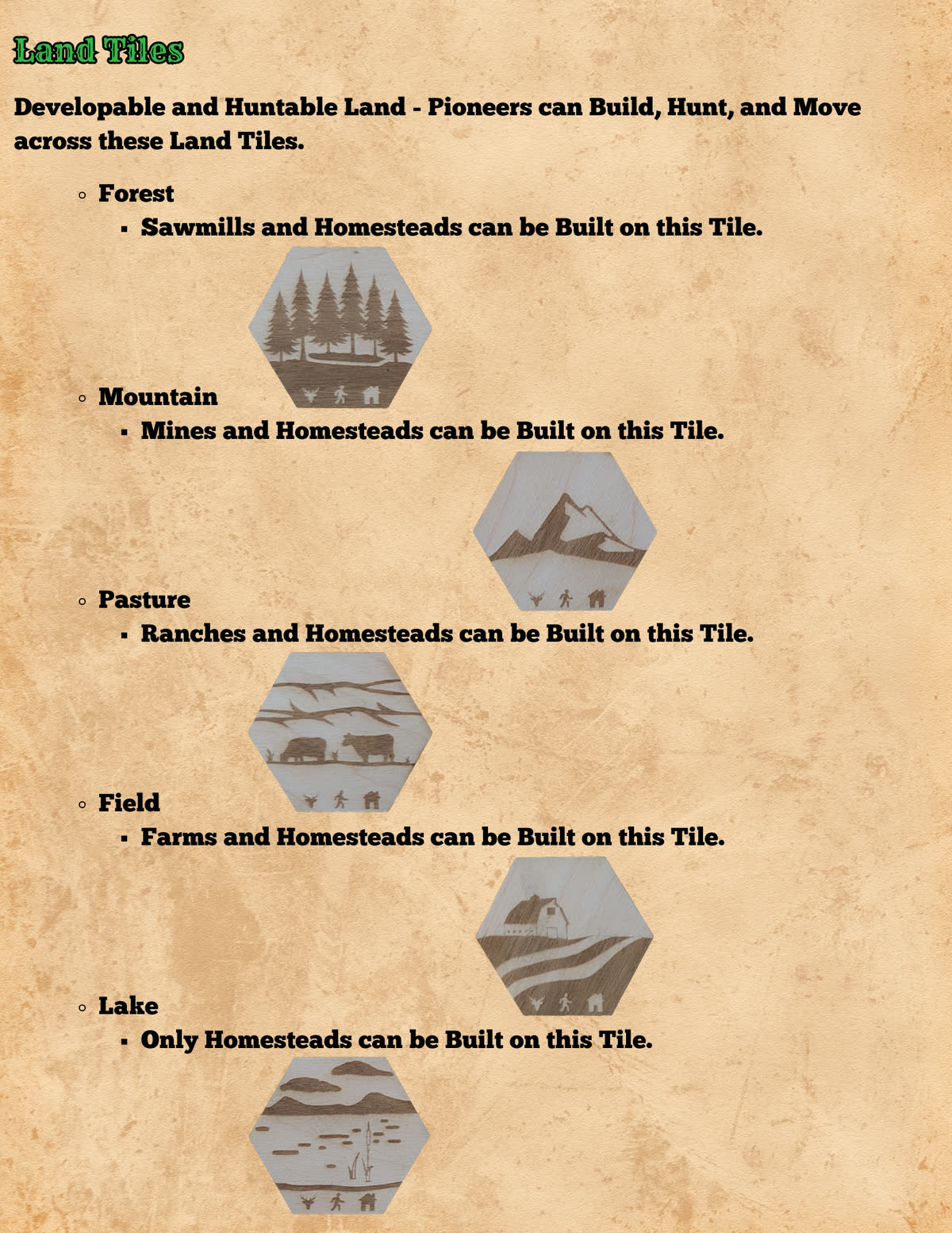 Pioneers in Peril rulebook, page 25