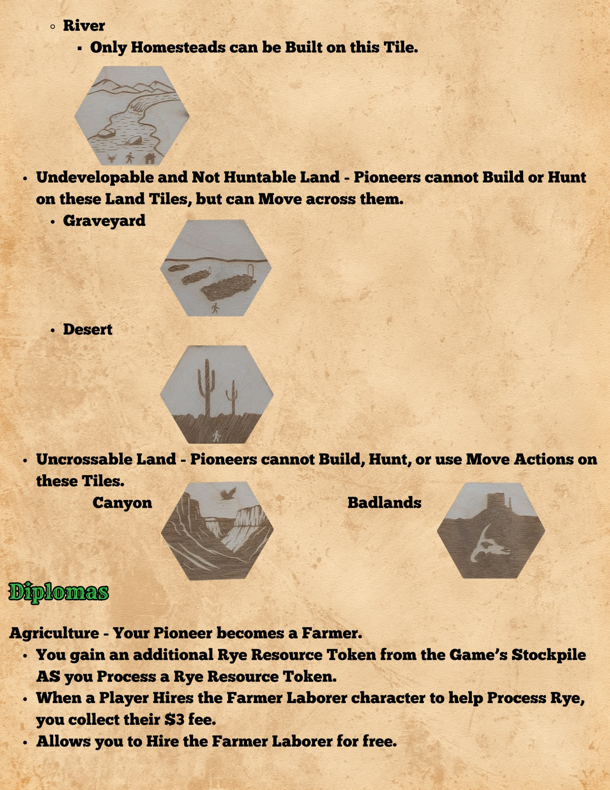 Pioneers in Peril rulebook, page 26