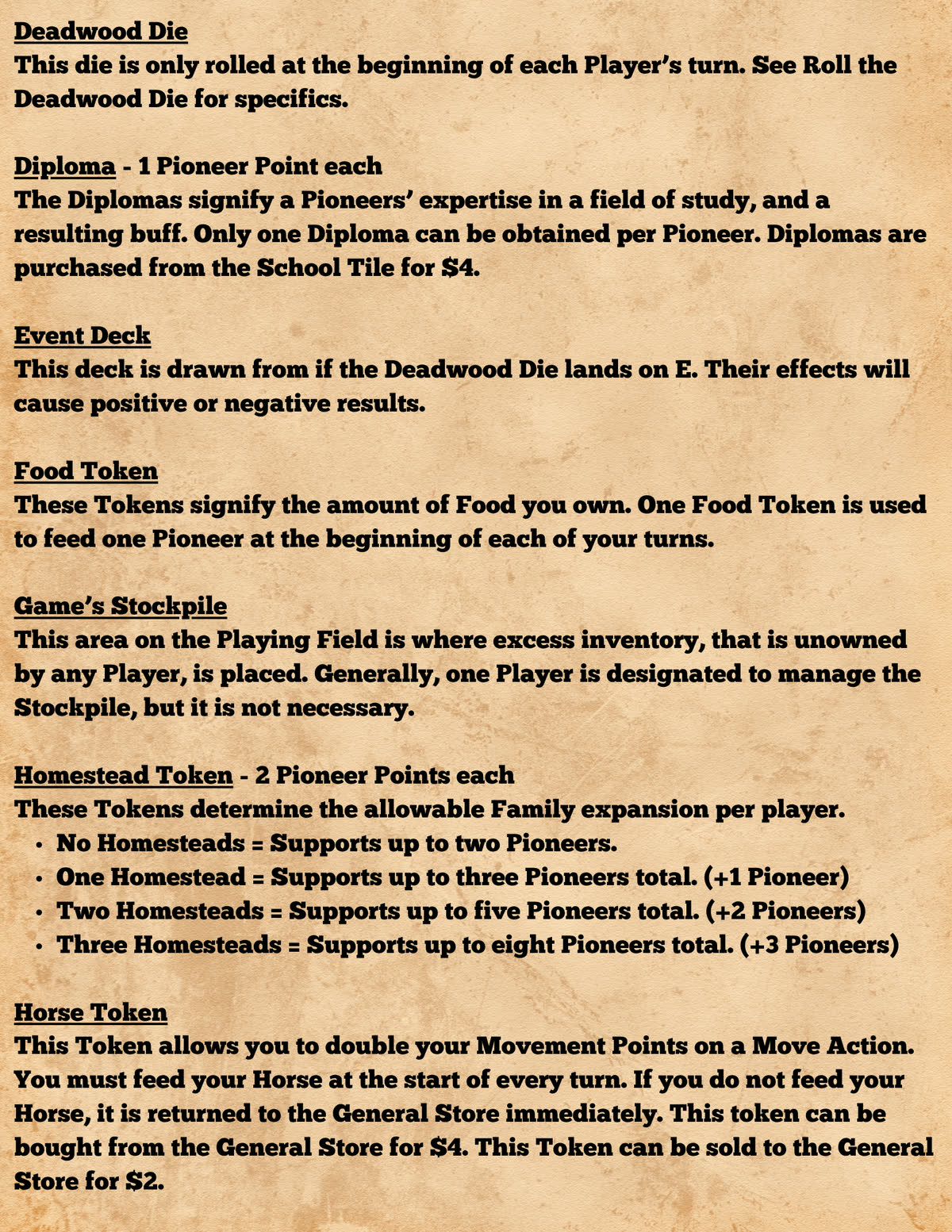 Pioneers in Peril rulebook, page 35