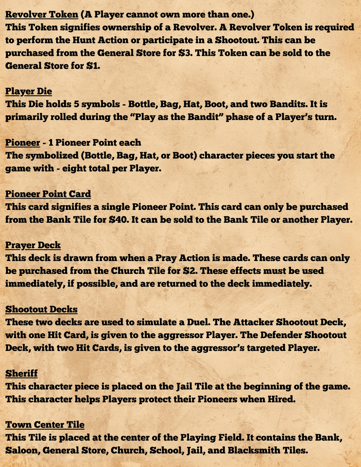 Pioneers in Peril rulebook, page 37