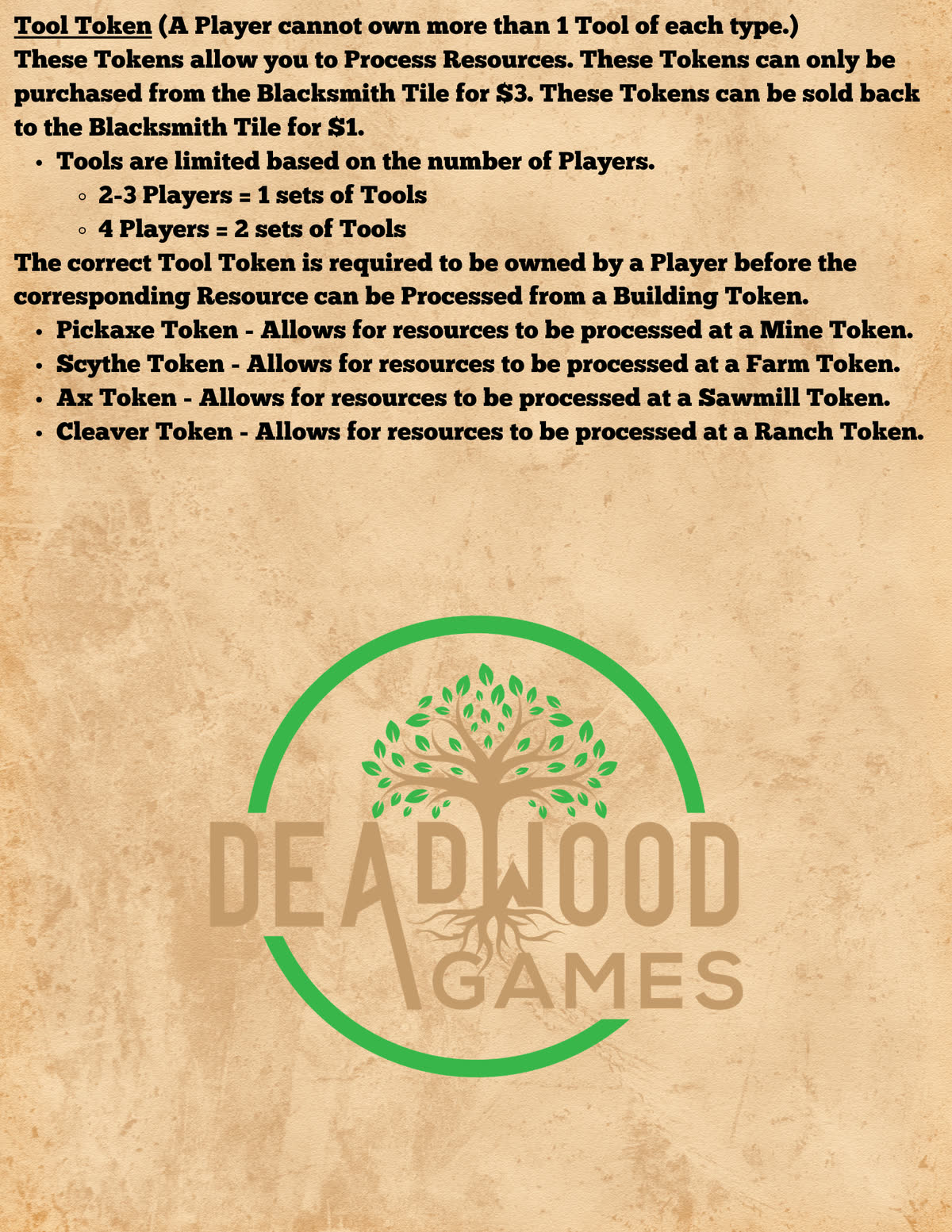 Pioneers in Peril rulebook, page 38